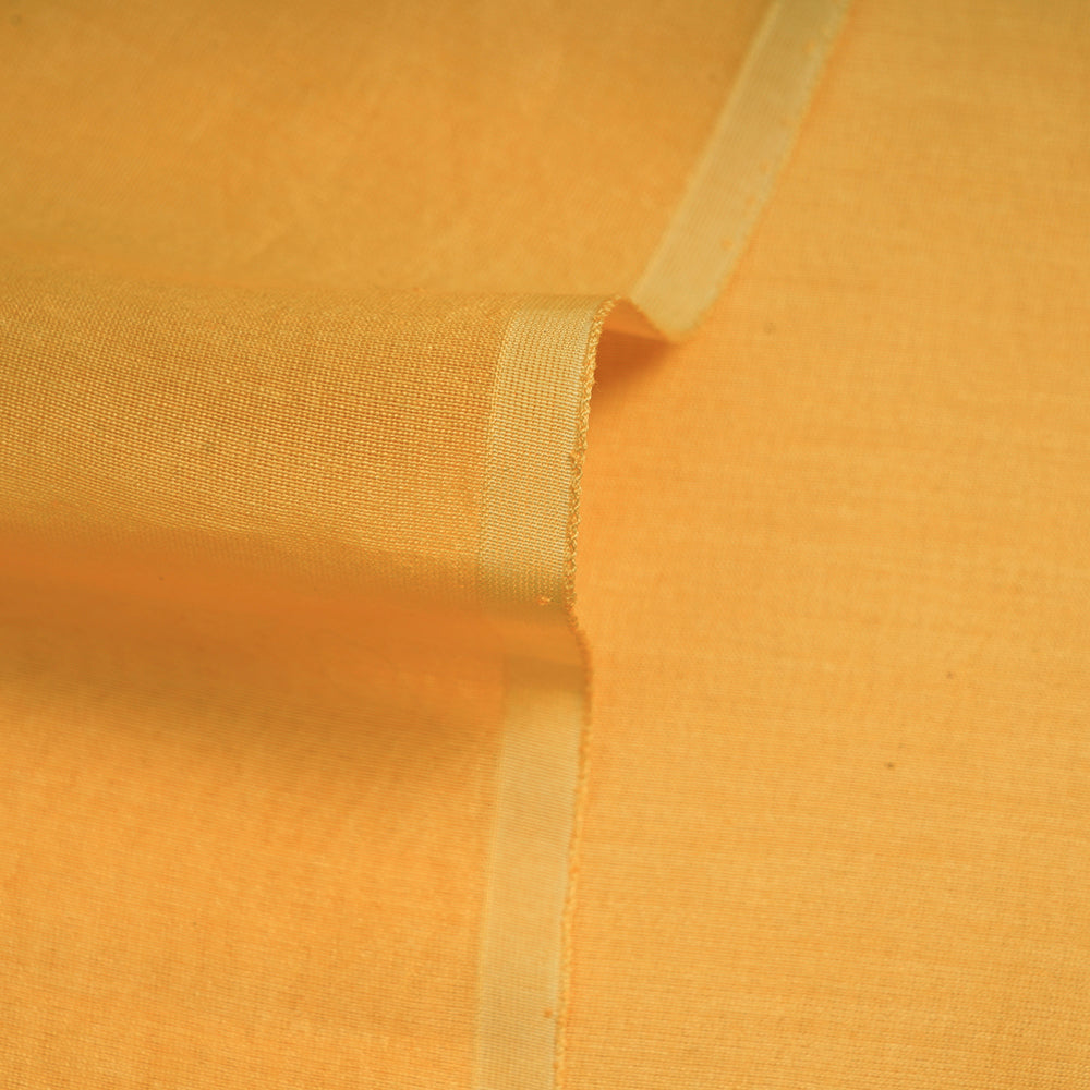 Yellow-Green Color Ombre Dyed Chanderi Fabric
