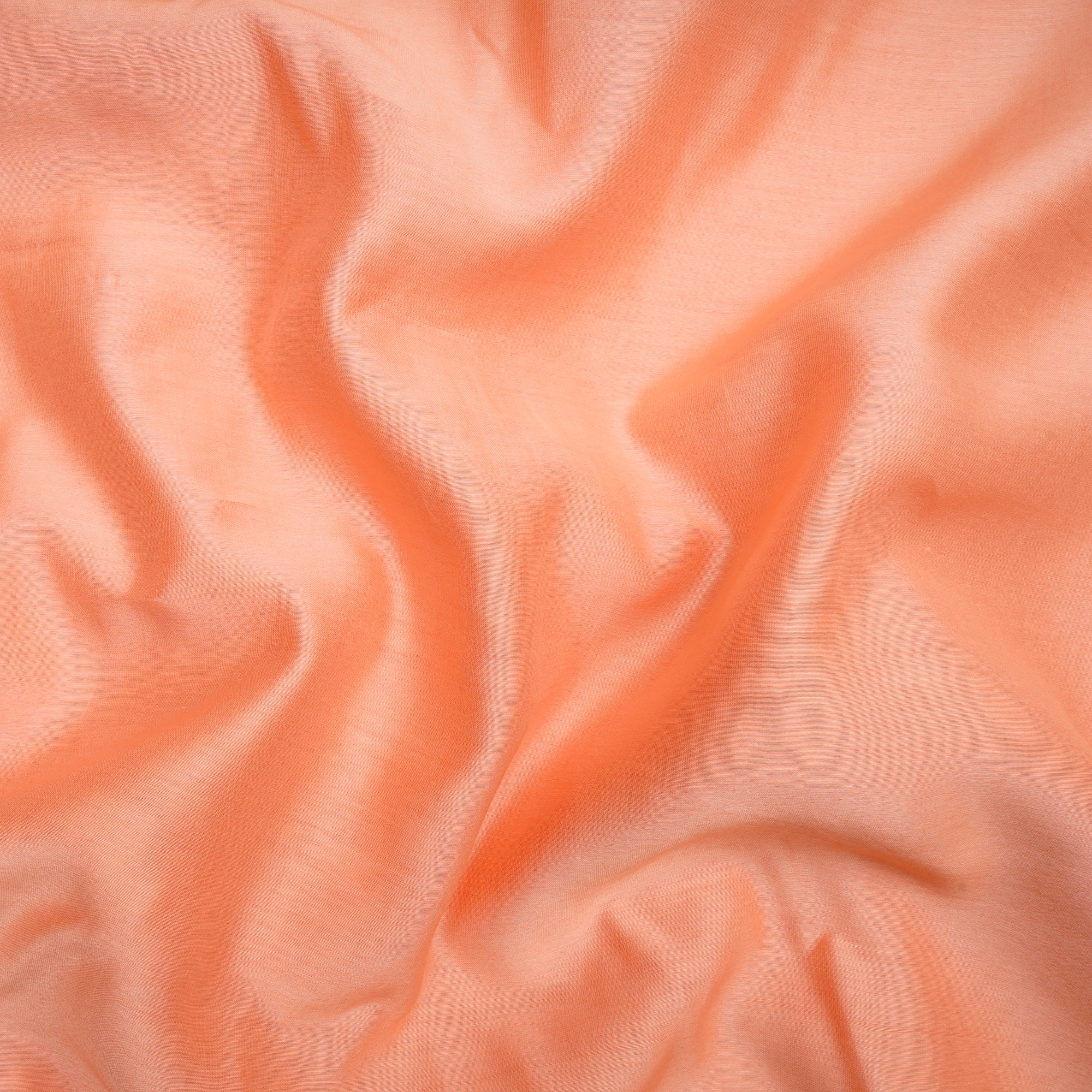 Dark Peach Piece Dyed Pure Chanderi Fabric