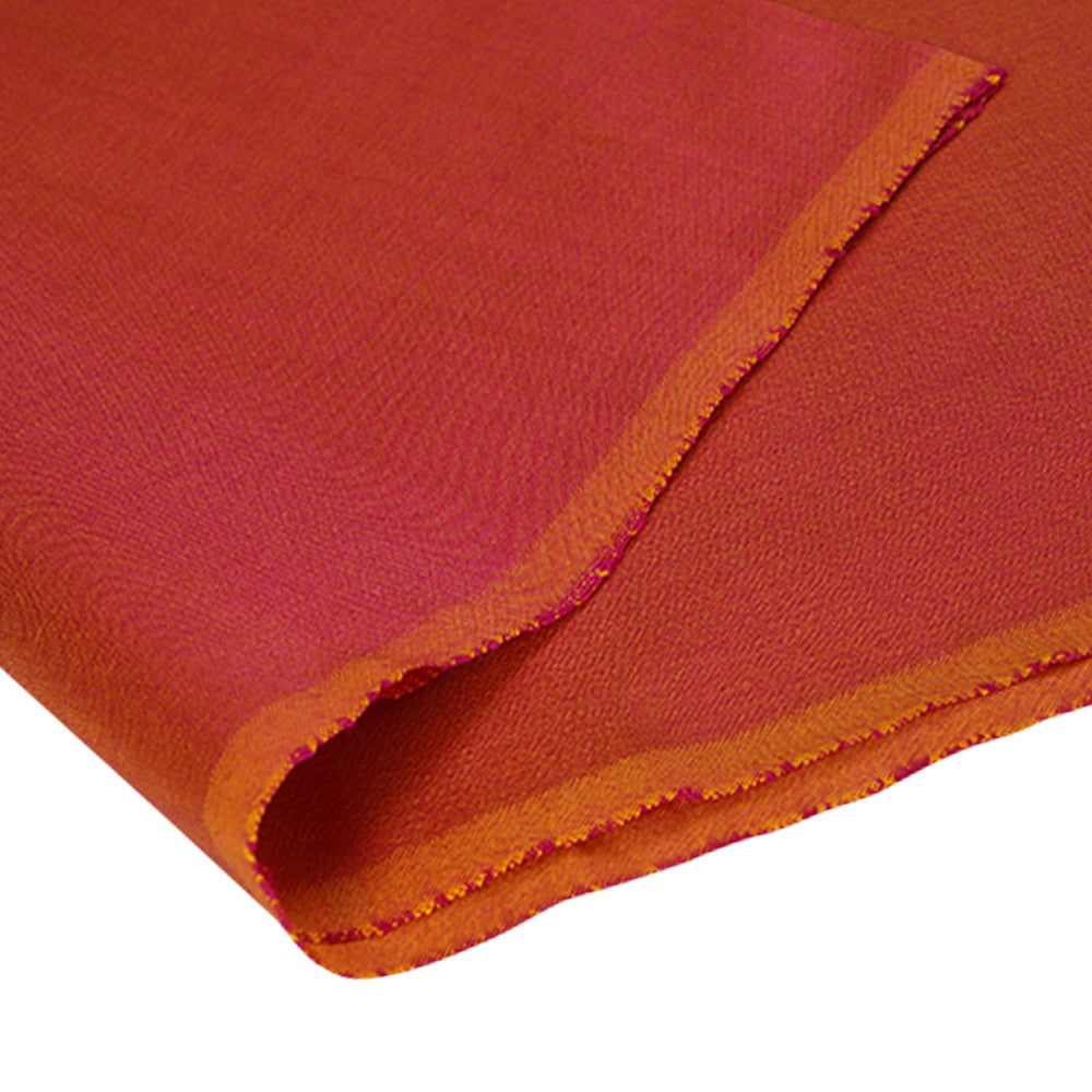 Pink Color Natural Spun Silk Fabric