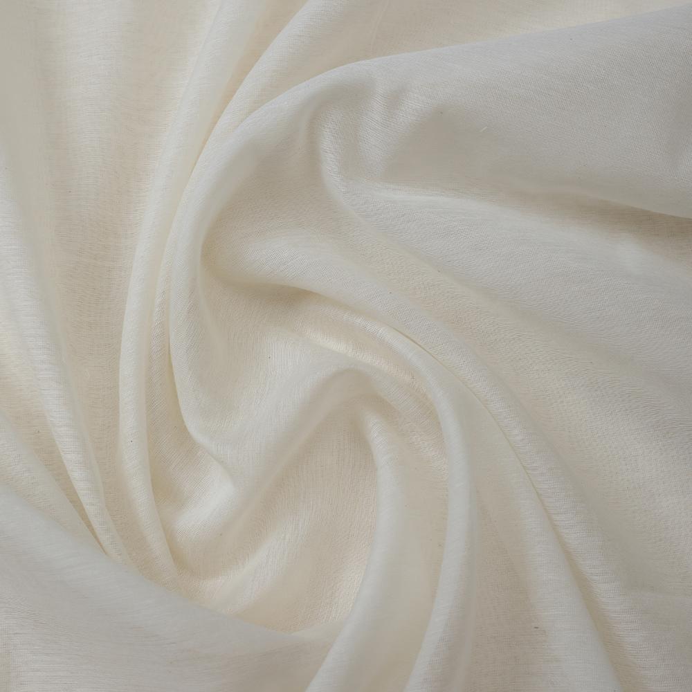 Off White Color Fine Chanderi Fabric