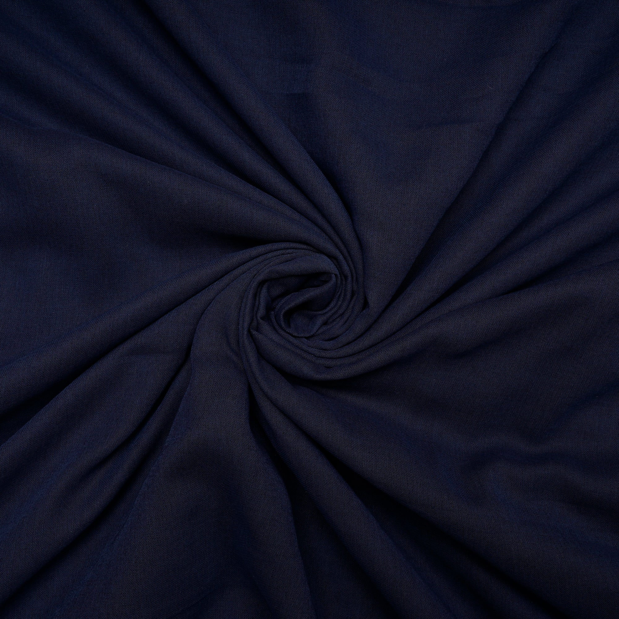 Space Blue Color Denim Cotton Voile Fabric