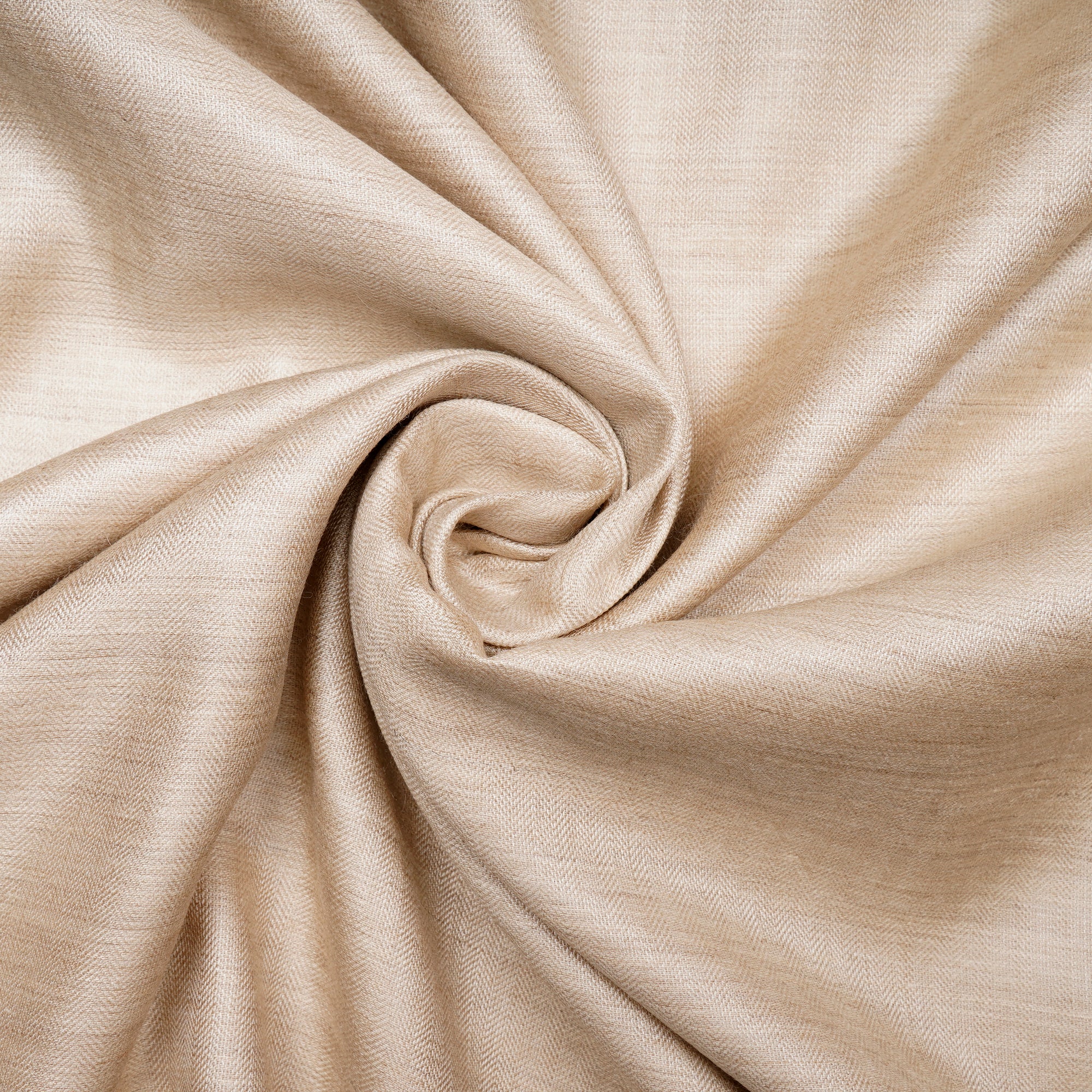 Beige Color Pashmina Silk Fabric