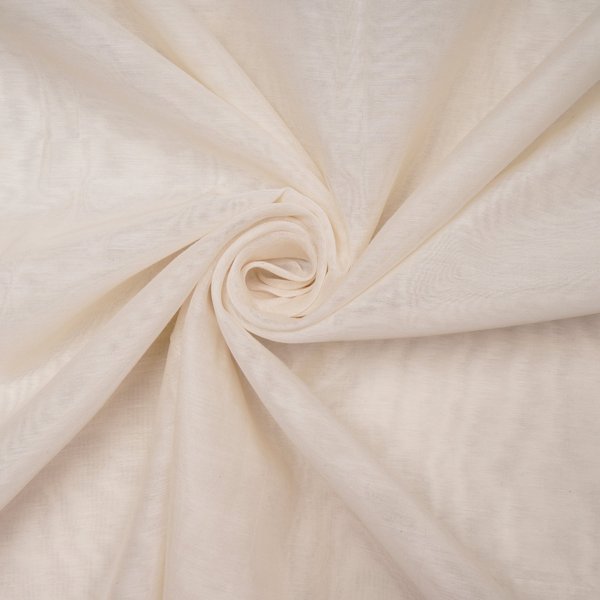 Off White Color 40 GLM Fine Silk Chanderi Dyeable Fabric