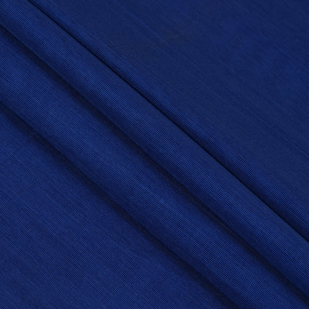 Blue Color Piece Dyed Fine Chanderi Fabric