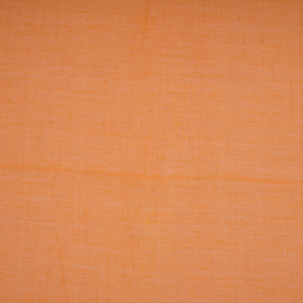Orange Color Pure Chanderi Fabric