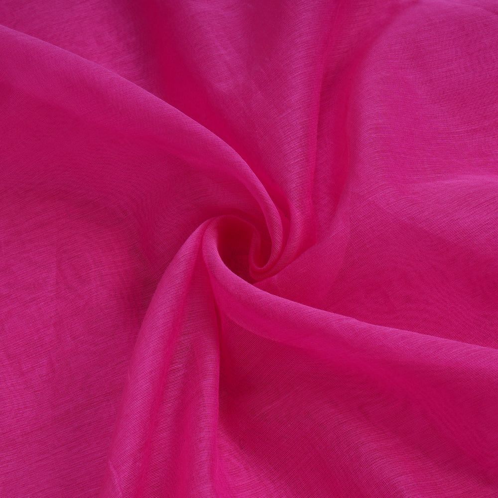 Pink Color Pure Chanderi Fabric