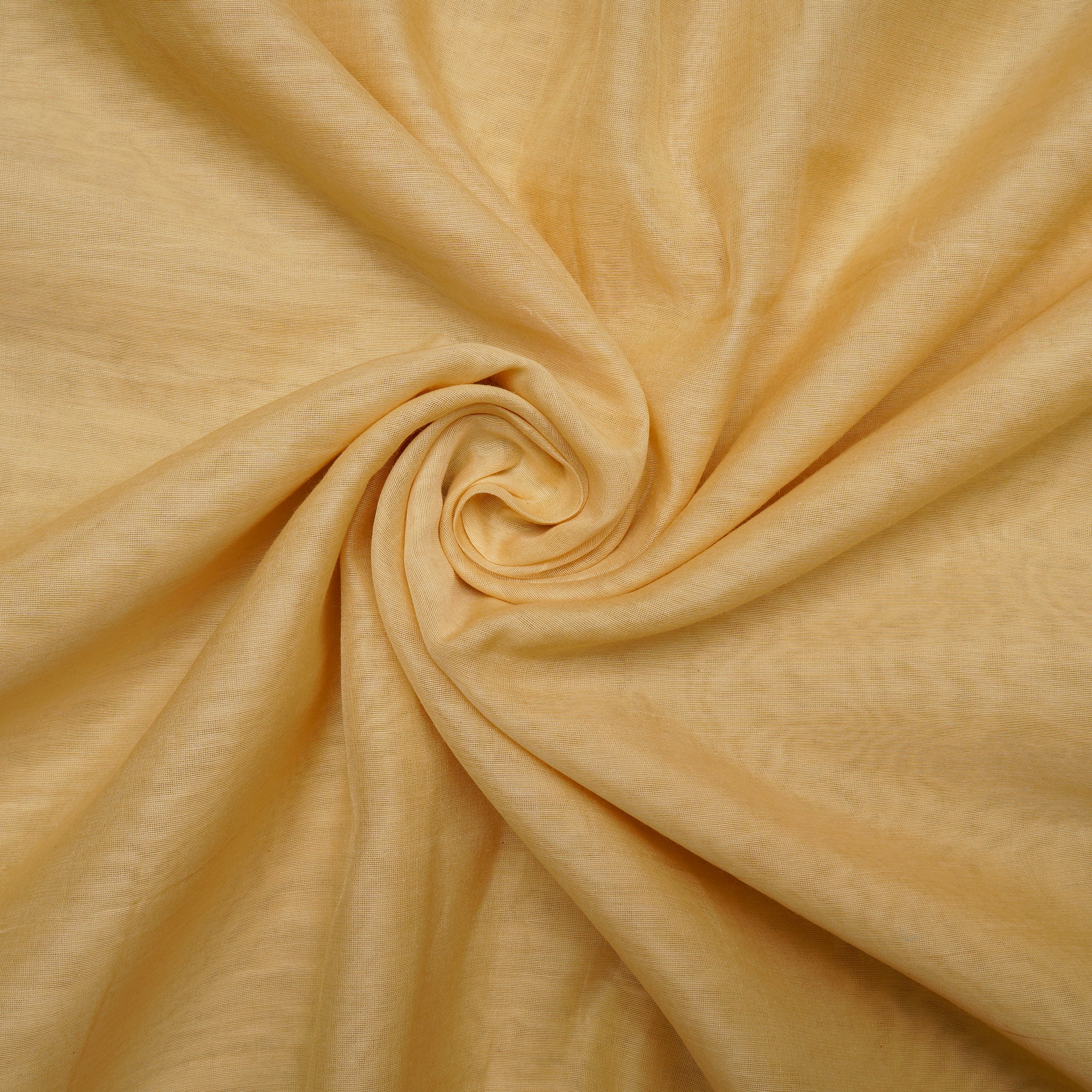 Tan Yellow Color Pure Chanderi Fabric