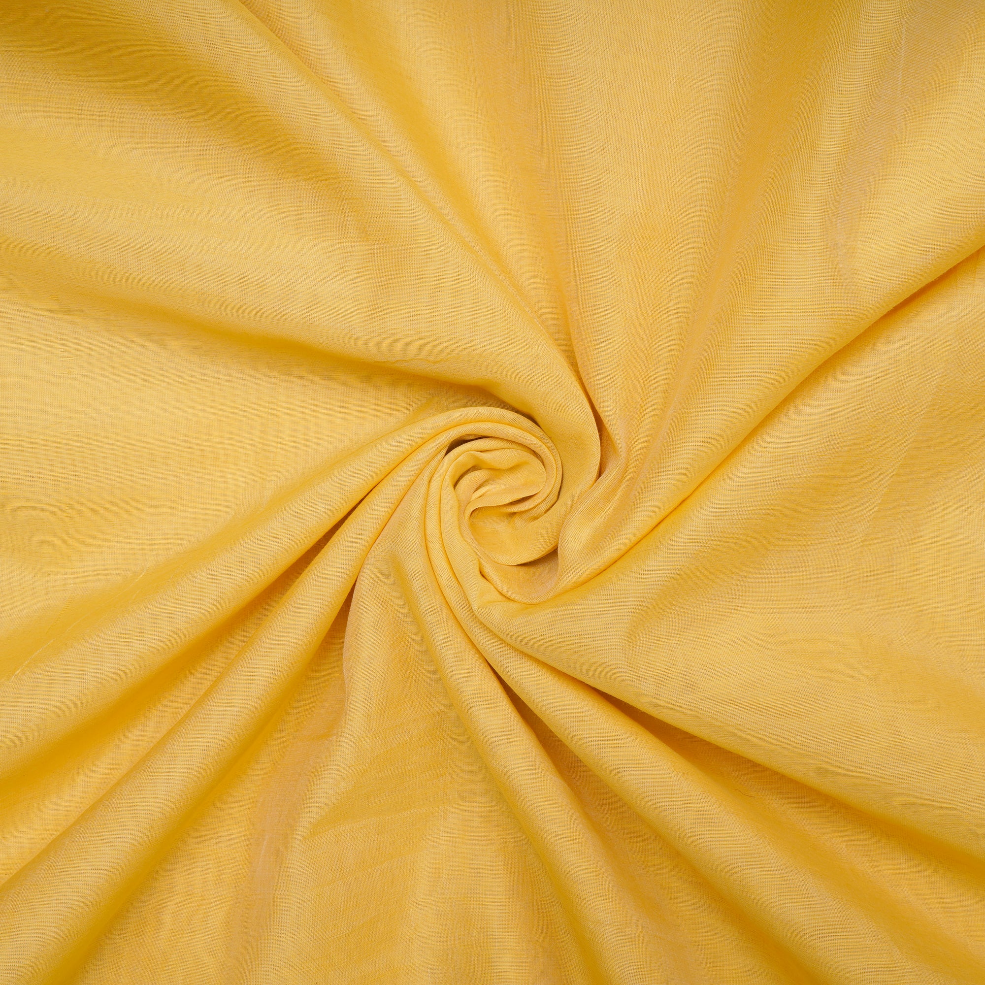 Yellow Color Piece Dyed Fine Chanderi Fabric