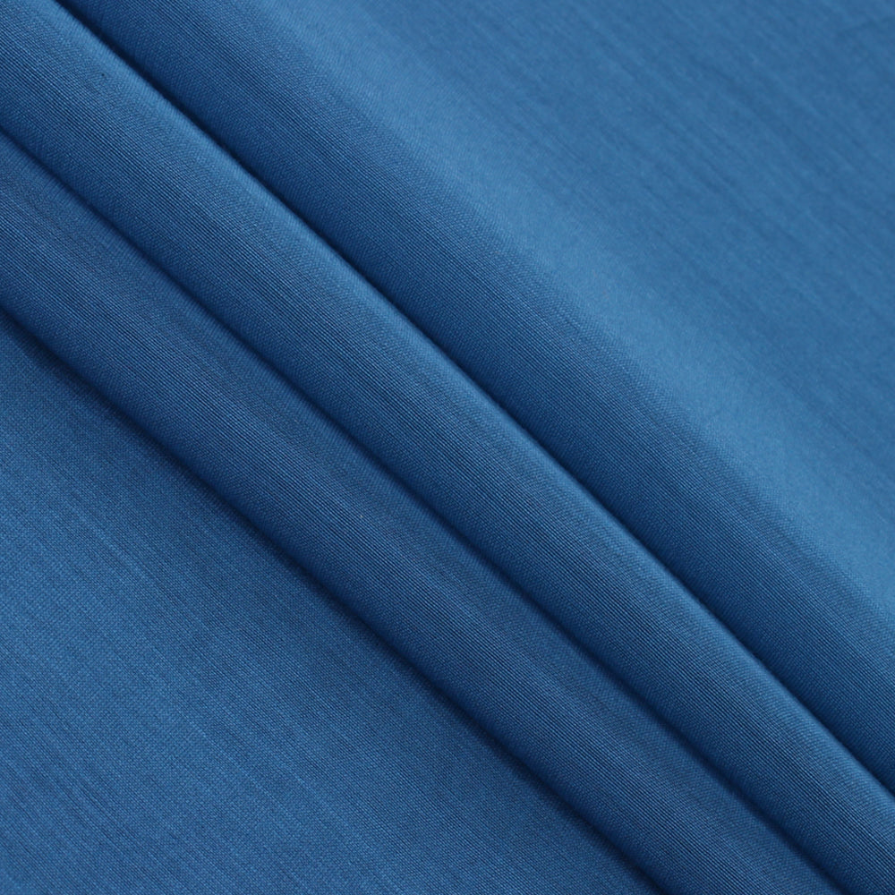 Blue Color Piece Dyed Plain Chanderi Fabric
