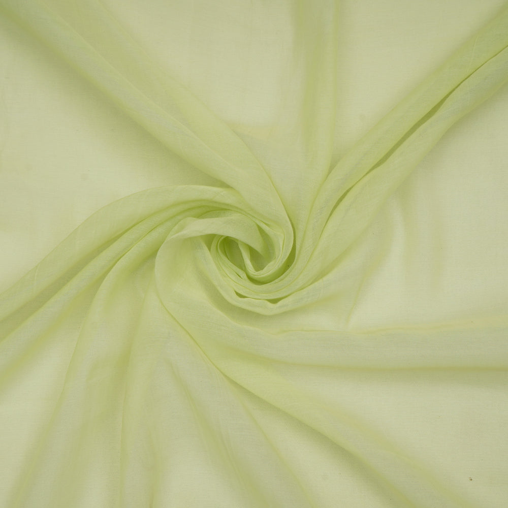 Light Mint Green Color Pure Chanderi Fabric
