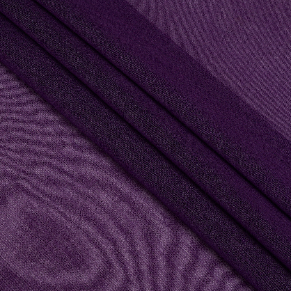 Purple Color Piece Dyed Fine Chanderi Fabric