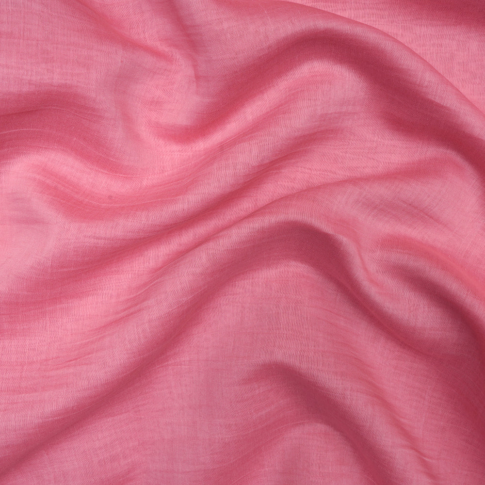Pink Color Fine Silk Cotton Fabric