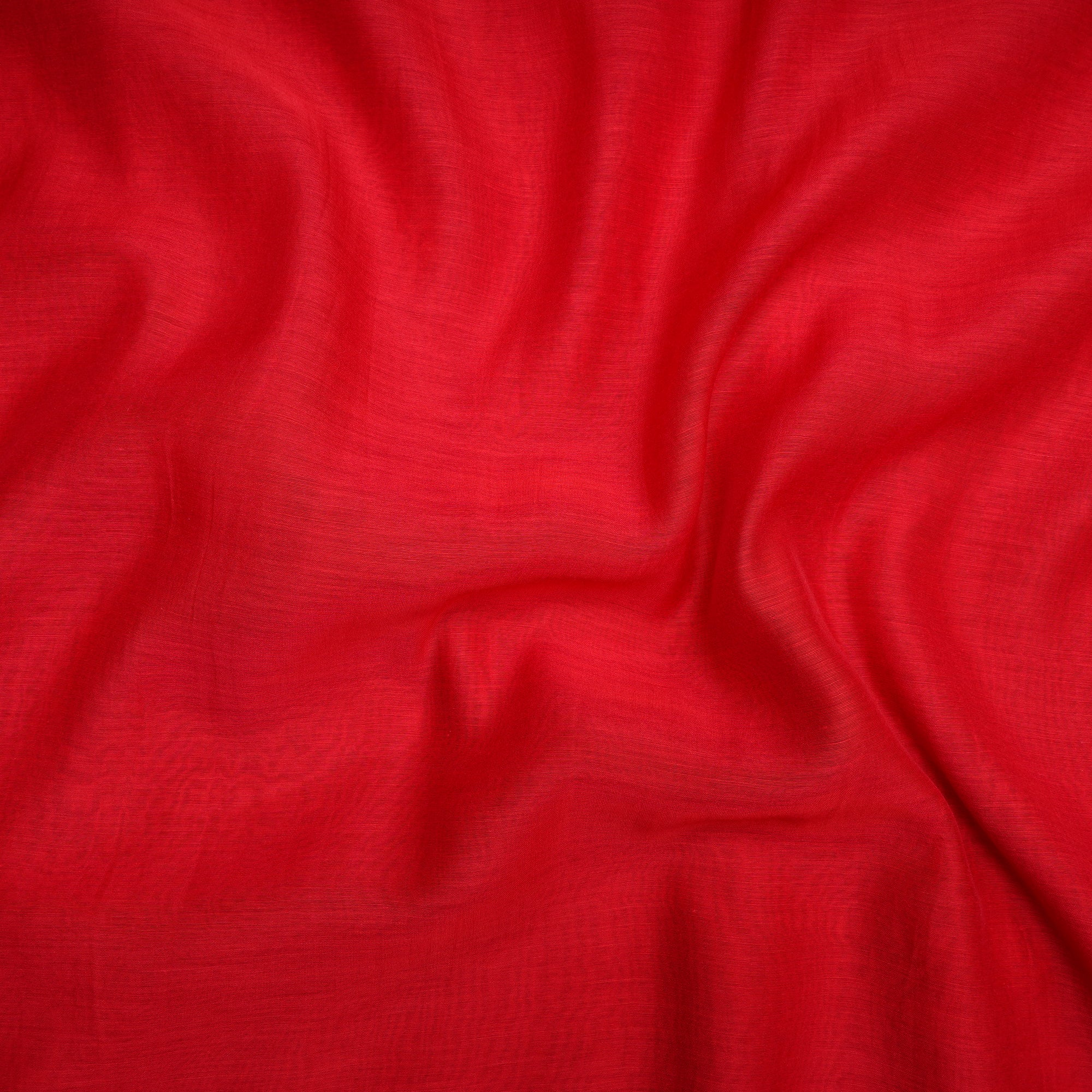 Red Piece Dyed Pure Fine Chanderi Fabric