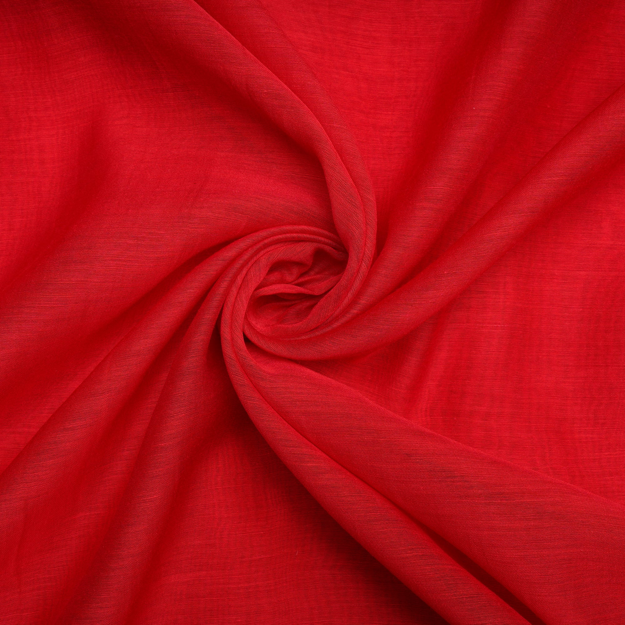 Red Piece Dyed Pure Fine Chanderi Fabric