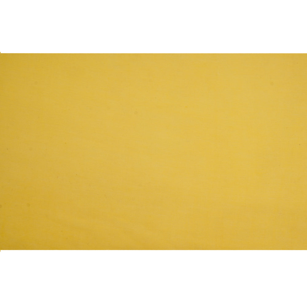 Yellow Color Piece Dyed Pure Chanderi Fabric