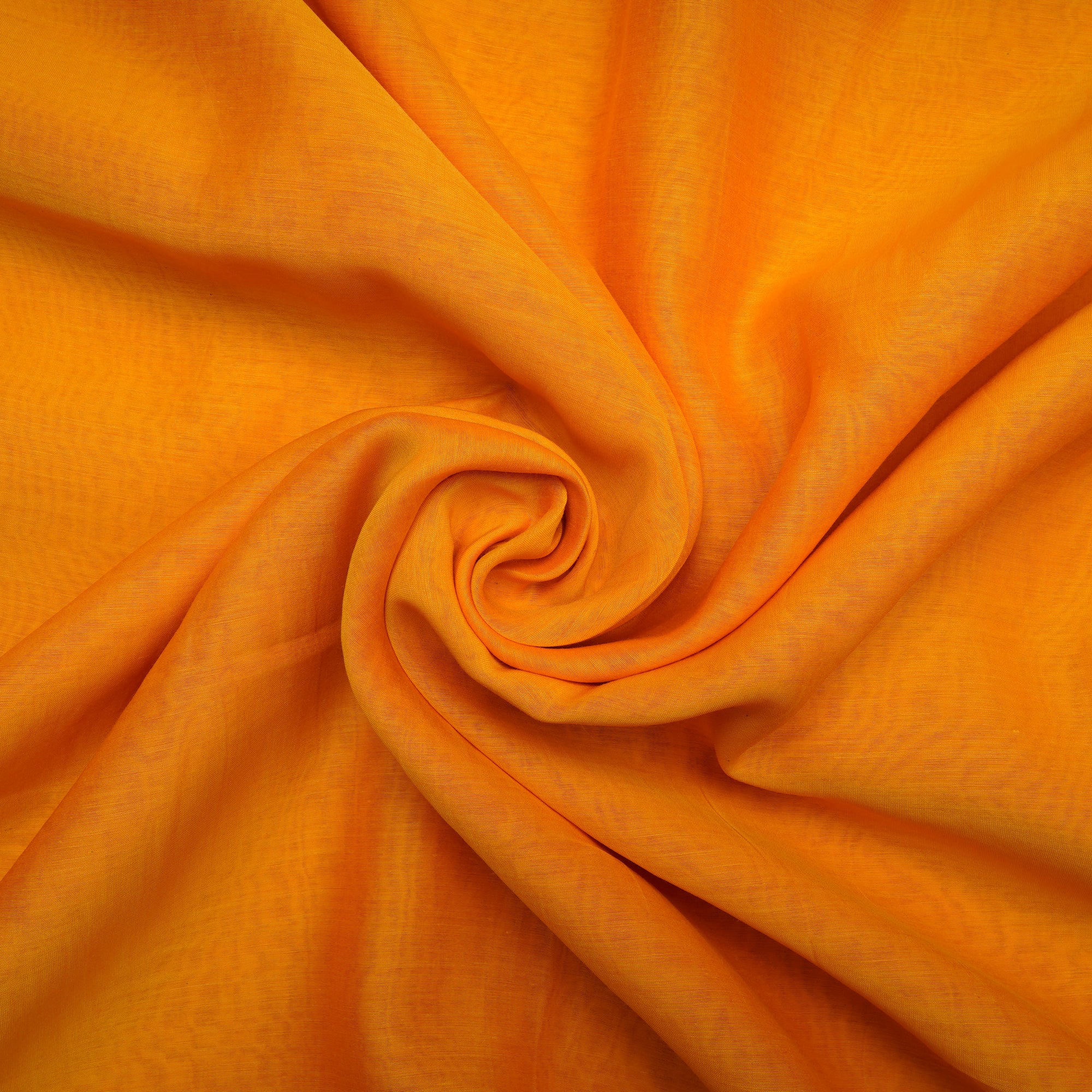 Pumpkin Color Piece Dyed Fine Chanderi Fabric