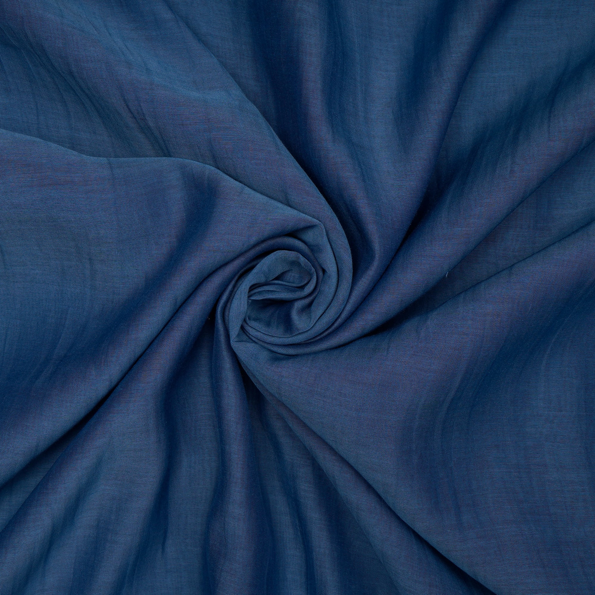 Blue Turquoise Piece Dyed Fine Chanderi Fabric