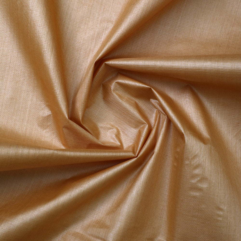 Beige Color Tussar Silk Fabric