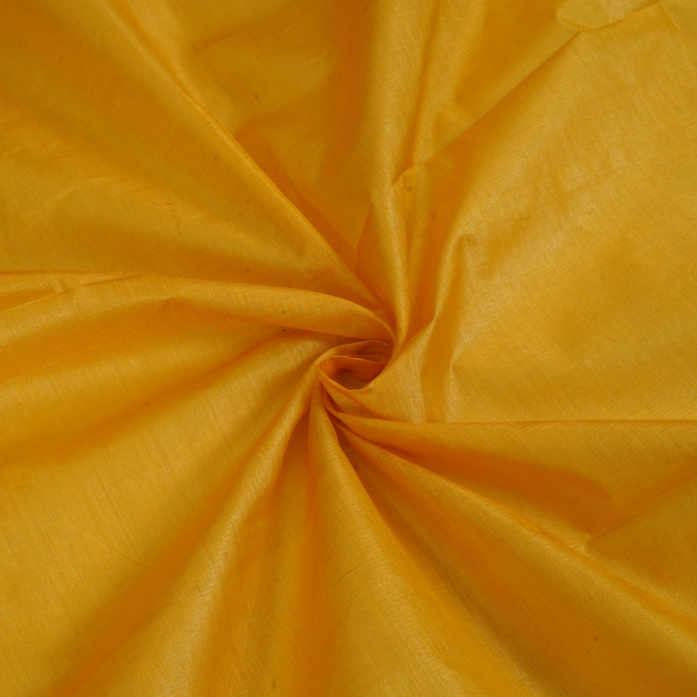Yellow Color Tussar Silk Fabric