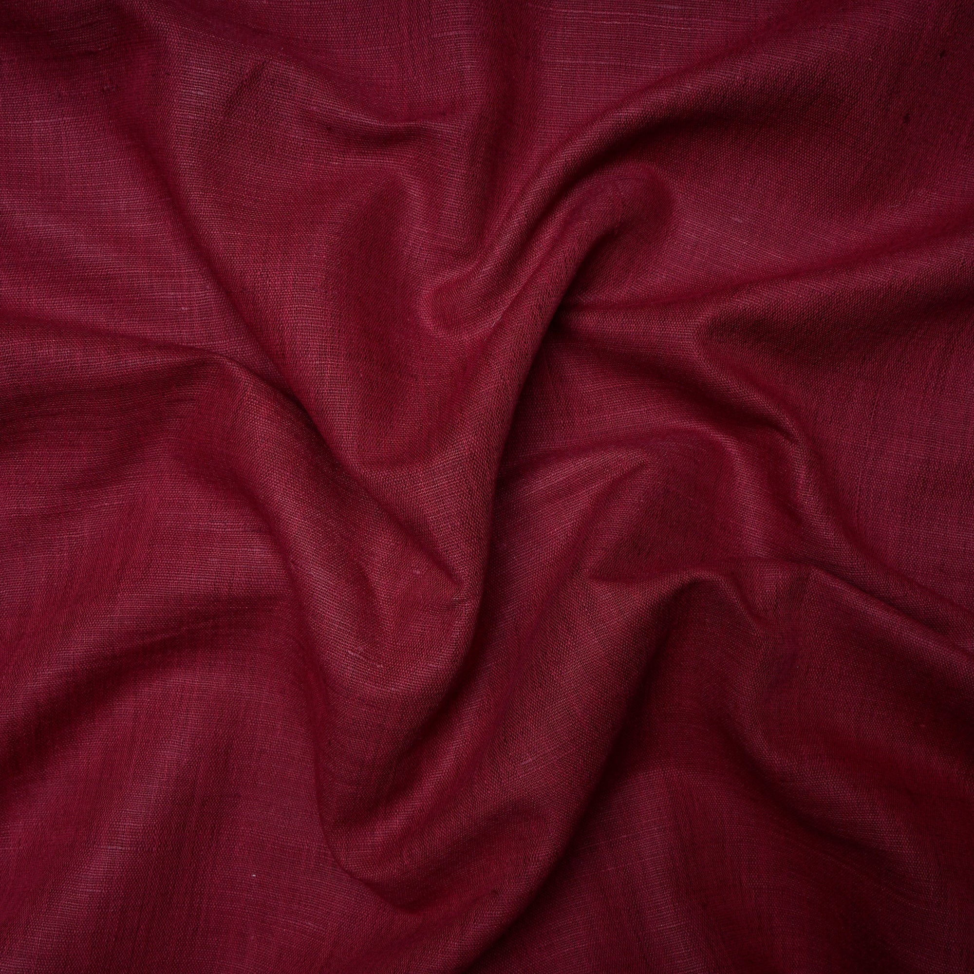 Maroon Handwoven Matka Silk Fabric