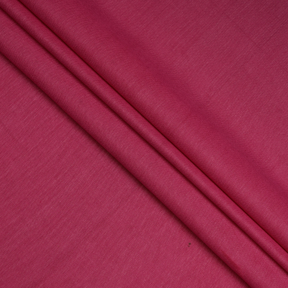 Pink Color Tussar Cotton Silk Fabric
