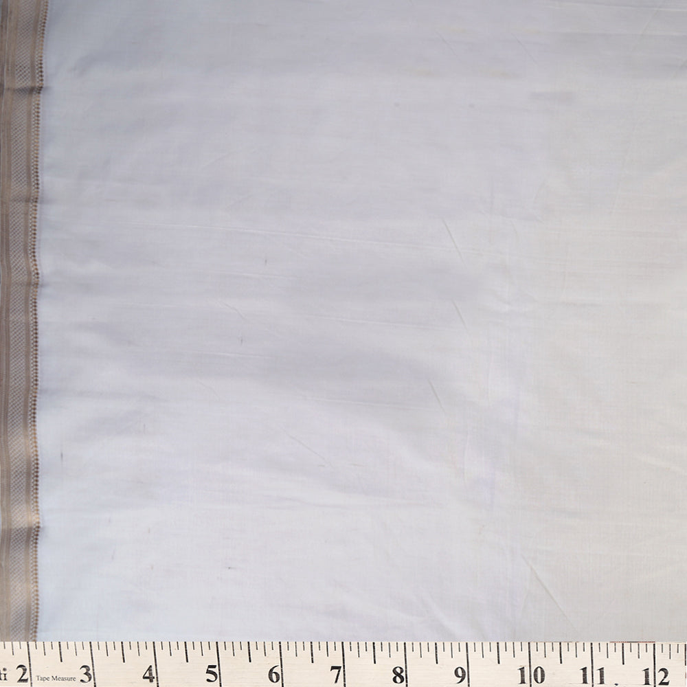 White Color Handloom Cotton Fabric