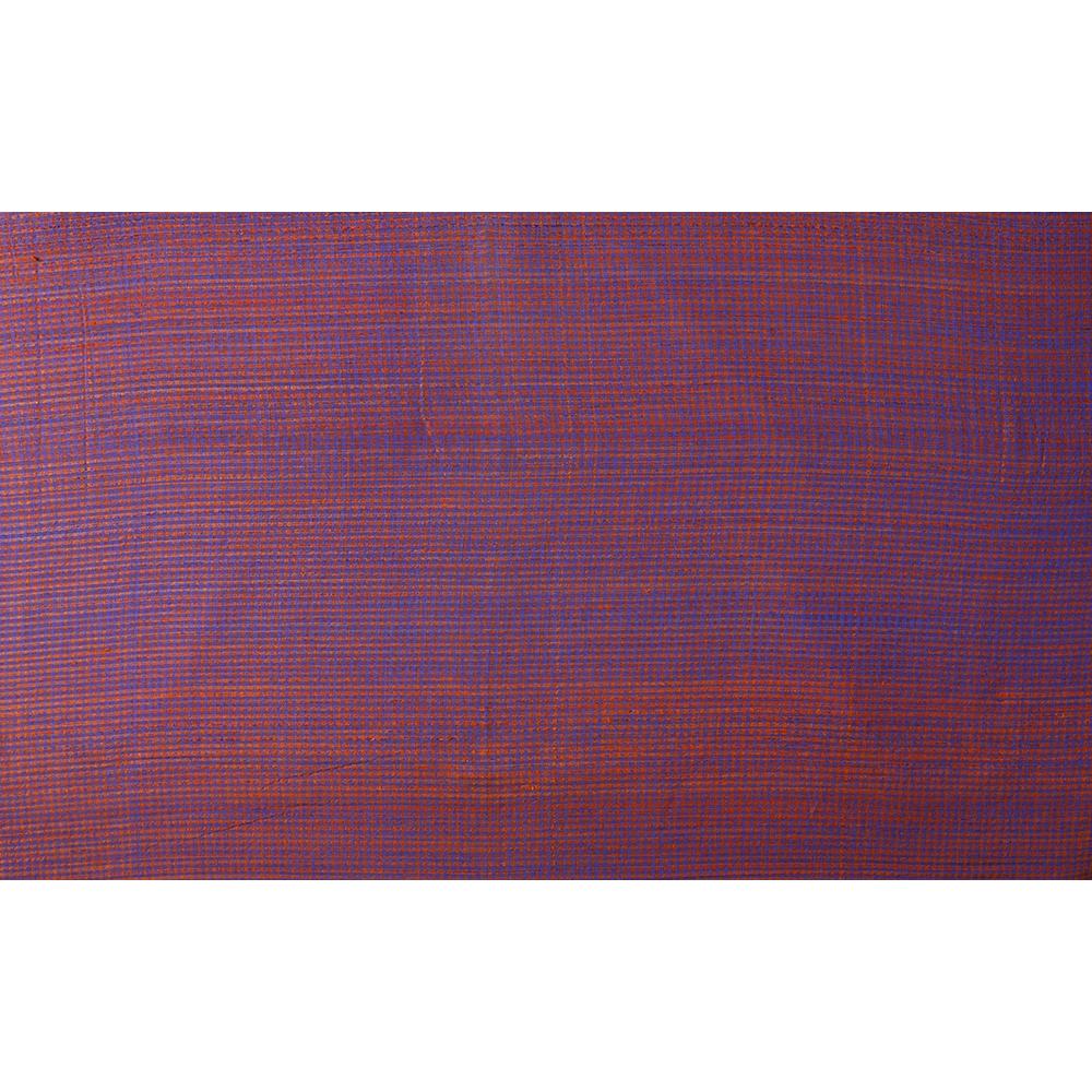 Blue-Orange Color Natural Silk Fabric