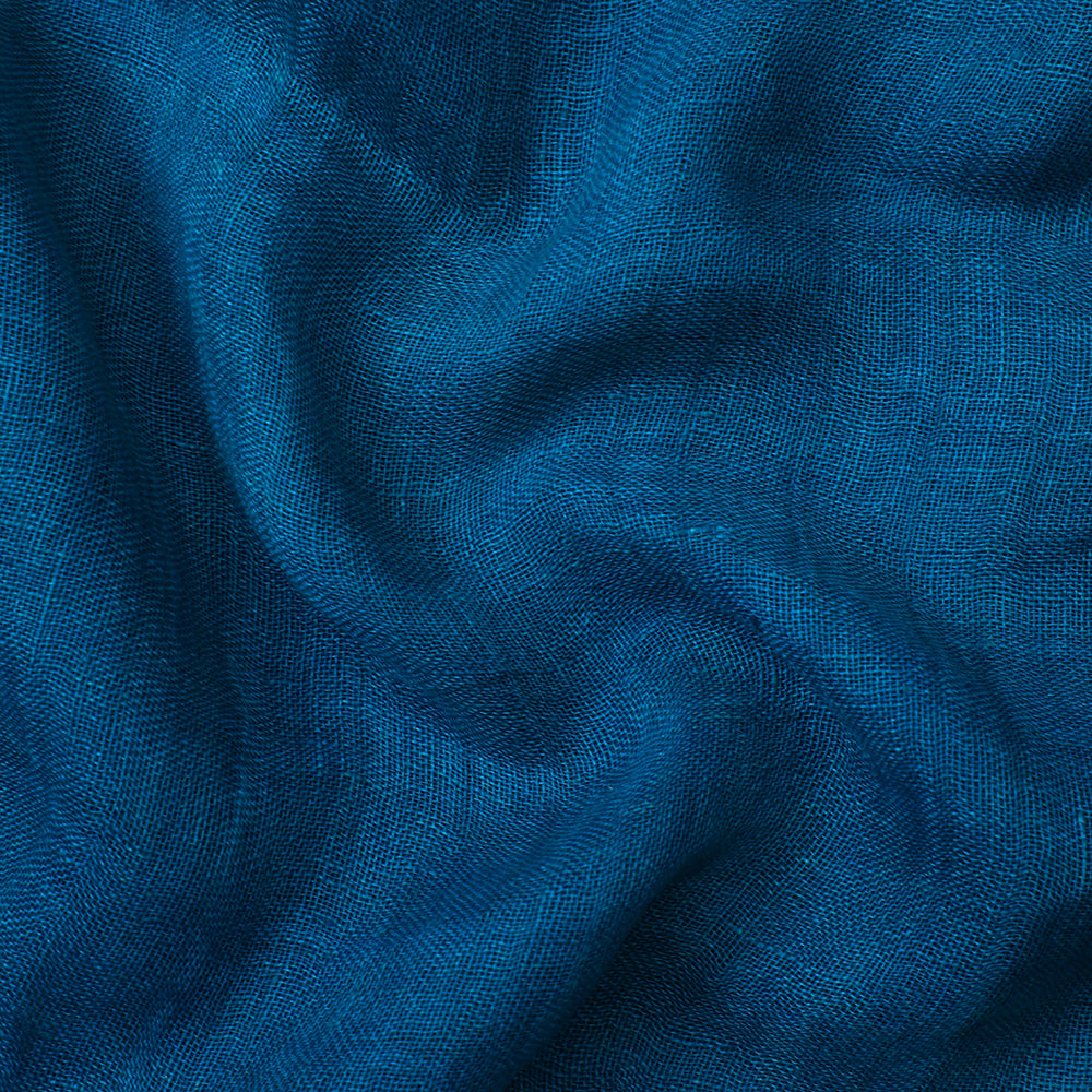 Blue Color Linen Fabric
