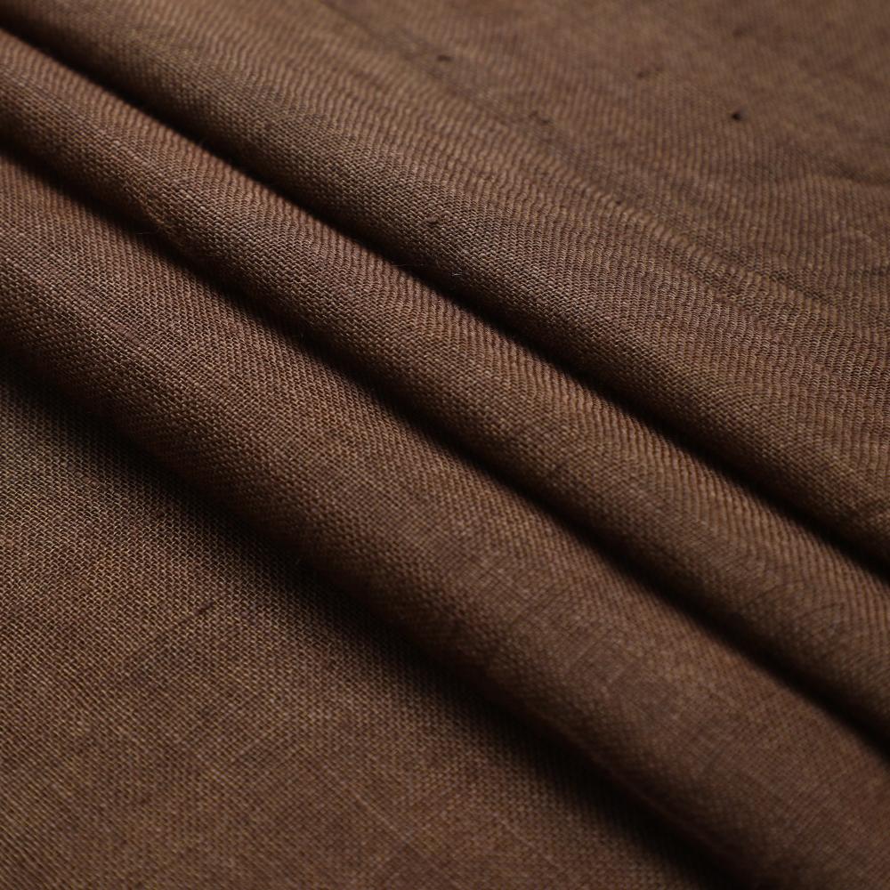 Peanut Brown Color Linen Fabric