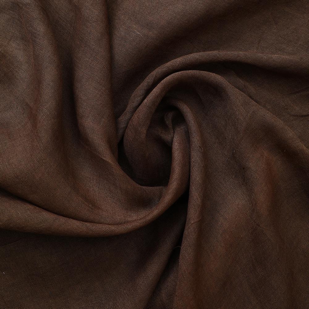 Peanut Brown Color Linen Fabric