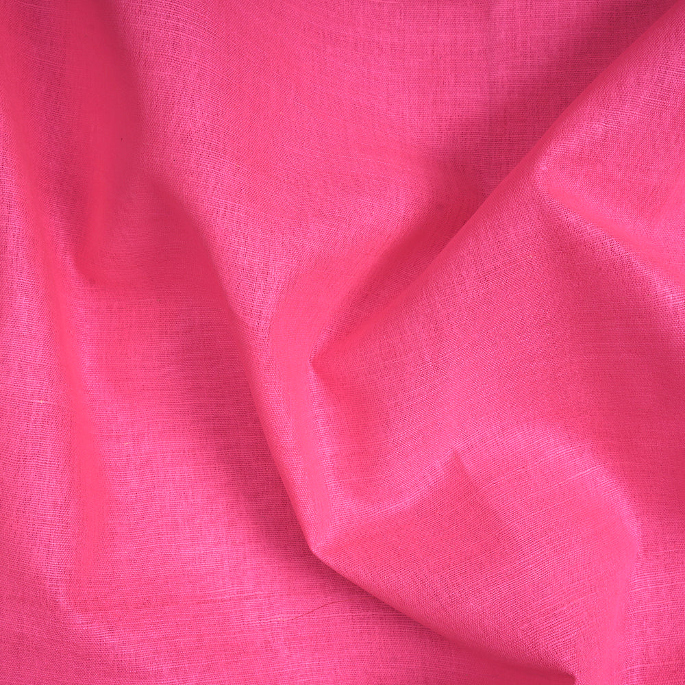 Pink Color Natural Matka Silk Fabric