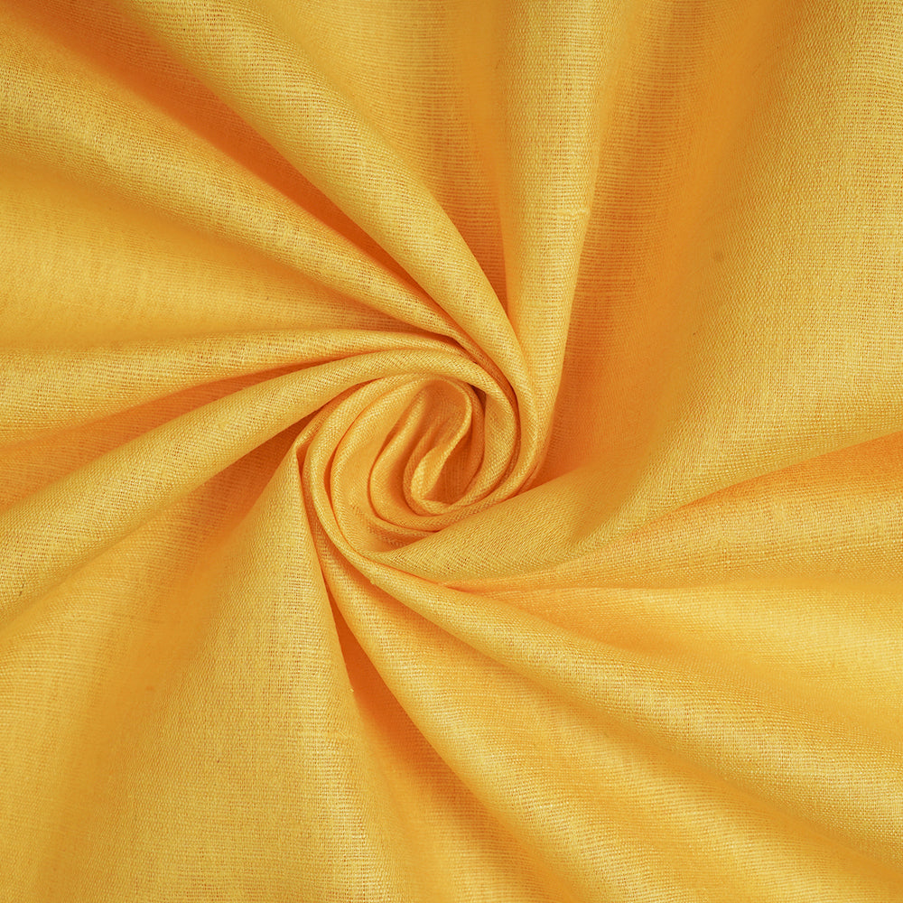 Yellow Color Matka Silk Fabric