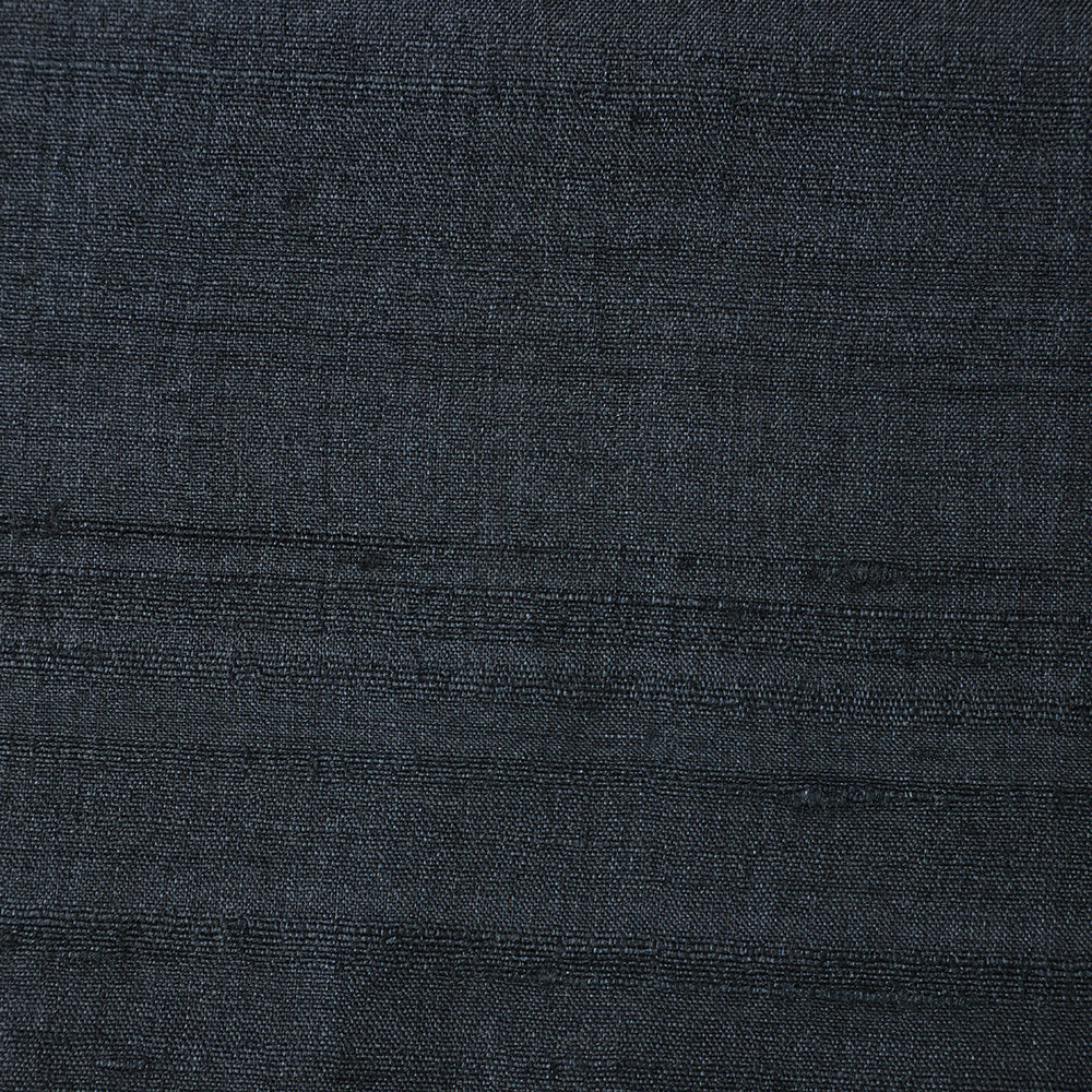 Black Color Natural Tussar Silk Fabric