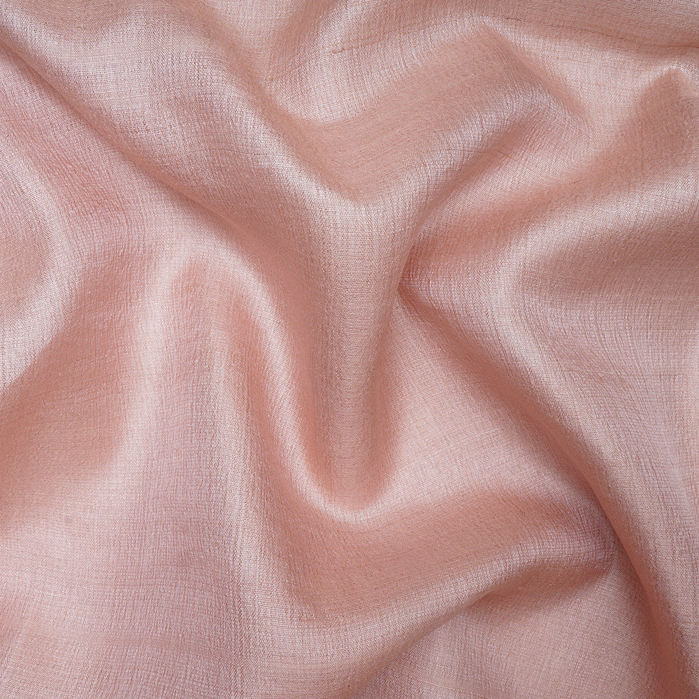 Blush Color Desi Tussar Silk Fabric