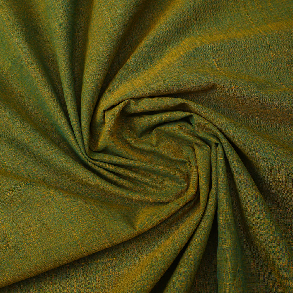Pickle Green Color Mangalgiri Cotton Fabric