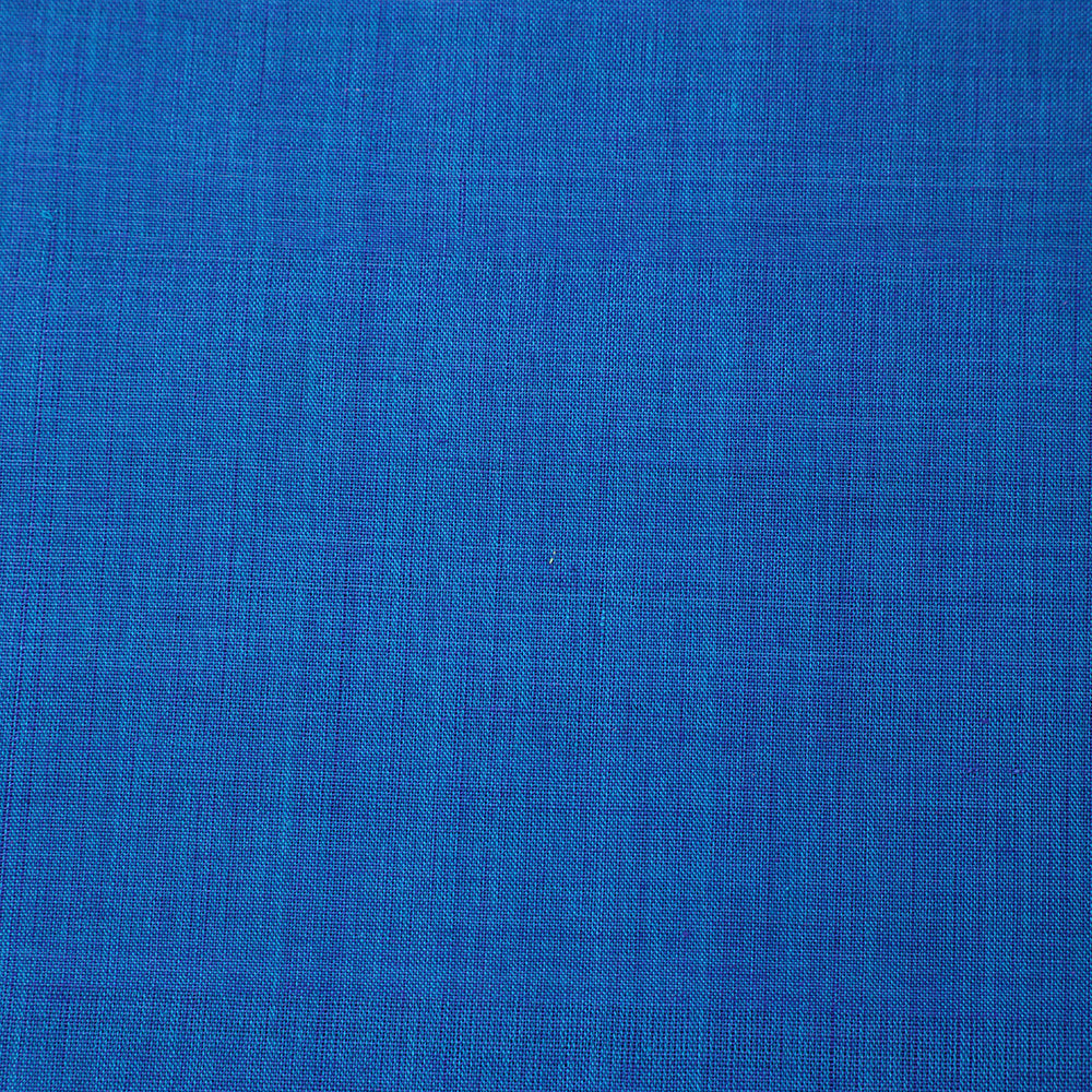 Blue Color Mangalgiri Cotton Fabric