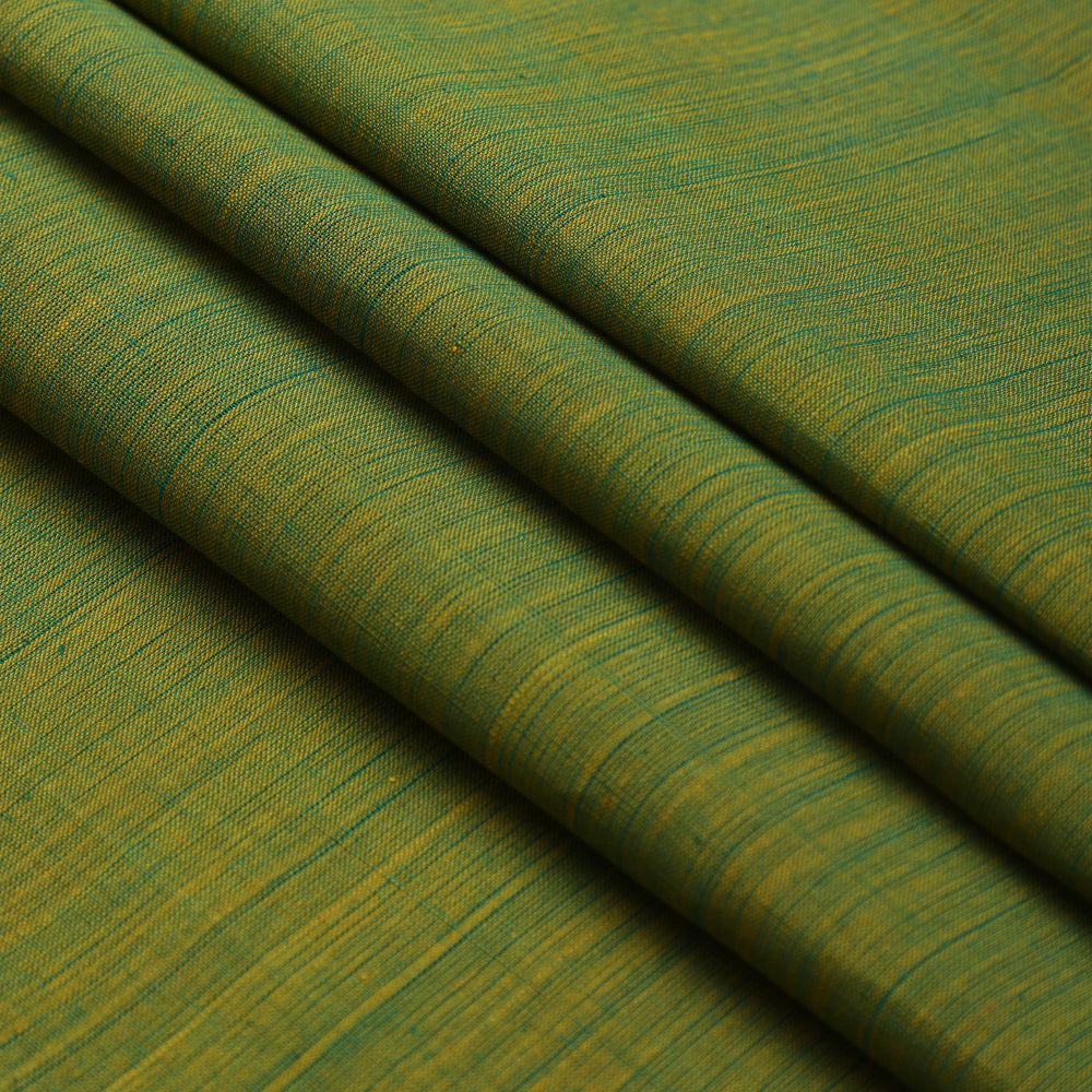 Green Color Mangalgiri Cotton Fabric