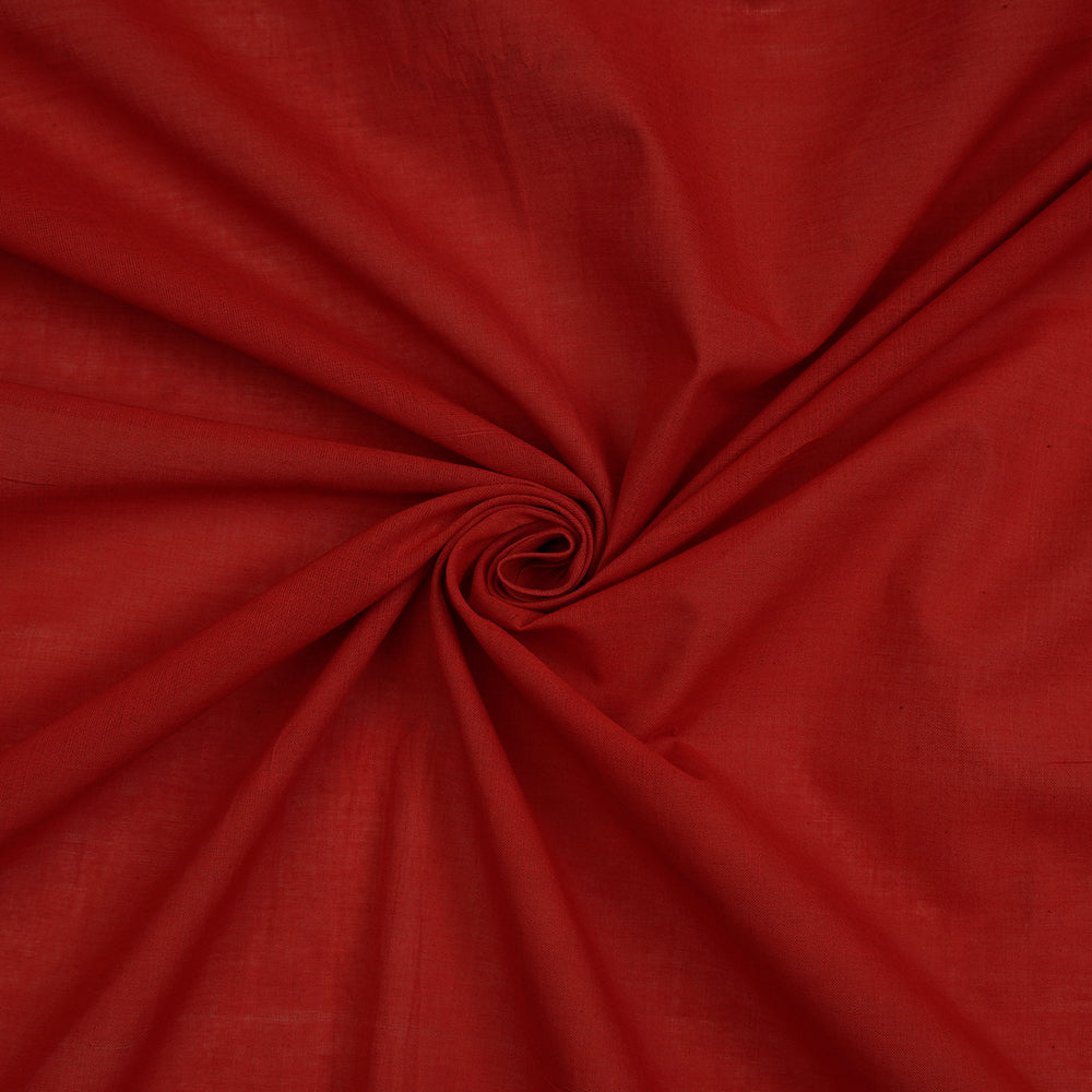 Red Color Mangalgiri Cotton Fabric