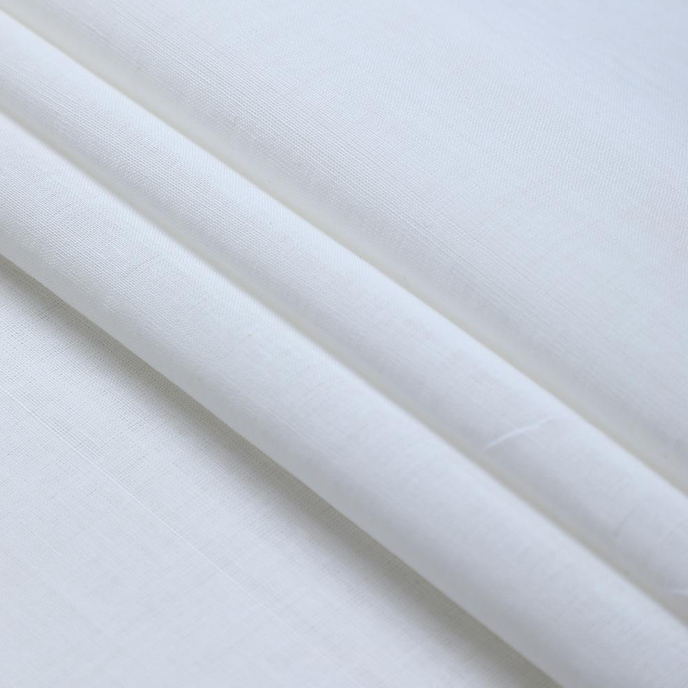 White Color Mangalgiri Cotton Fabric