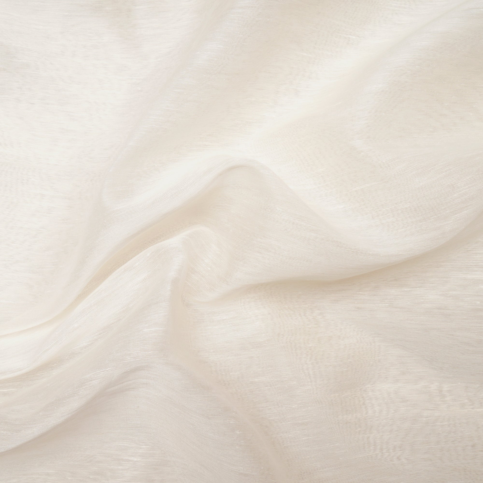 Off White Color Tussar Cotton Silk Fabric