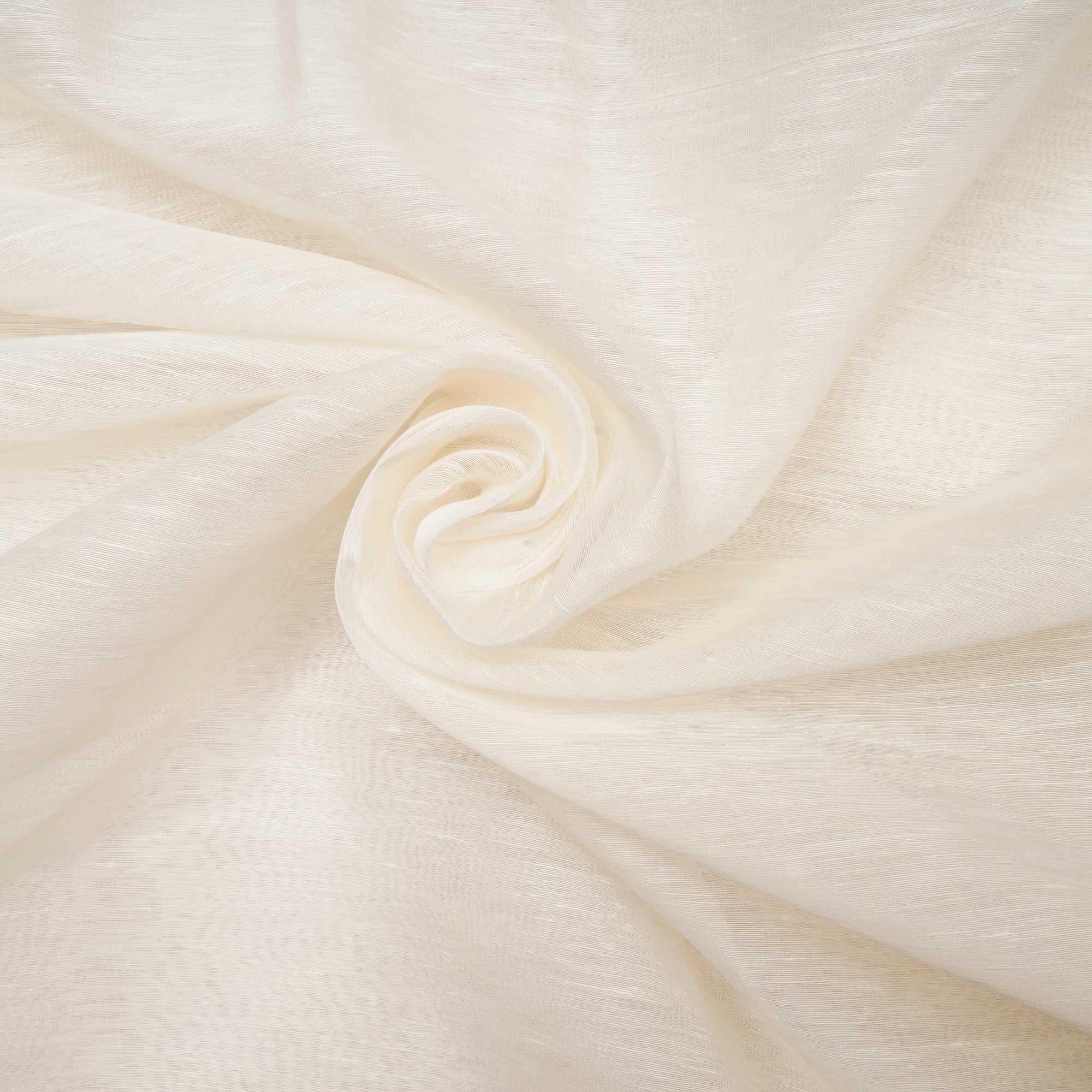 Off White Color Tussar Cotton Silk Fabric
