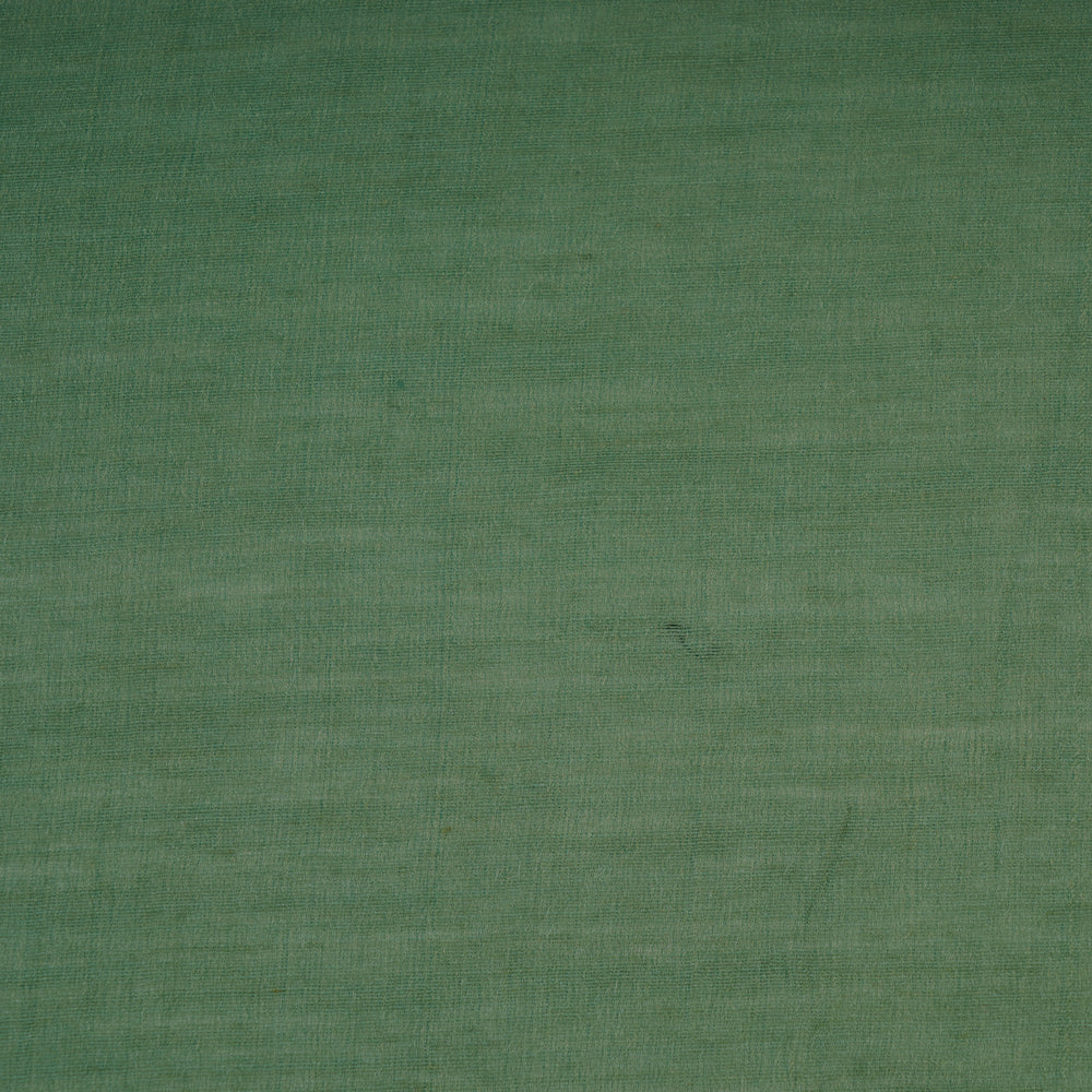 Green Color Muga Silk Fabric