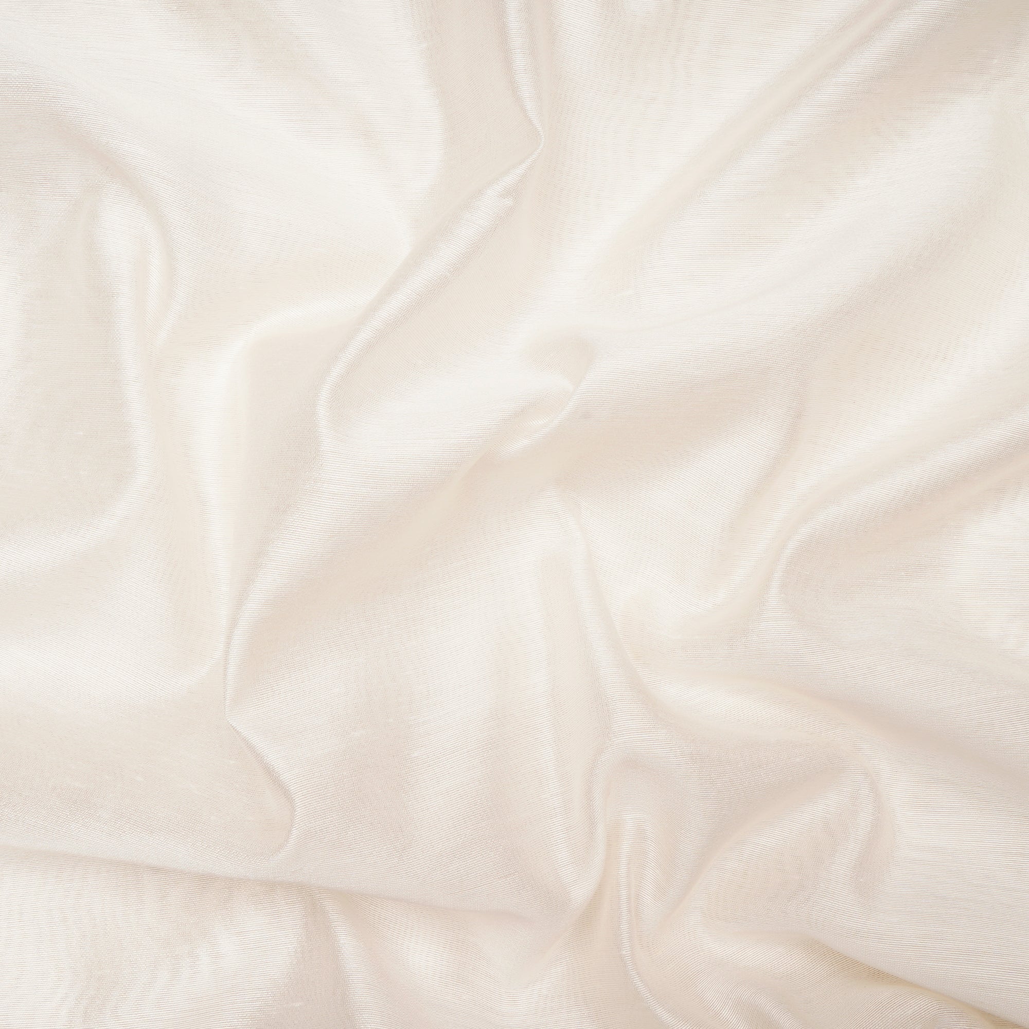 Off White Color Muga Silk Dyeable Fabric