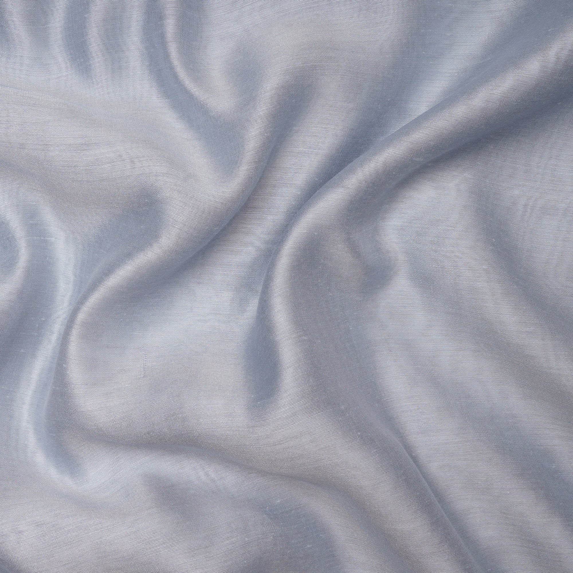 Powder Blue Plain Muga Silk Fabric