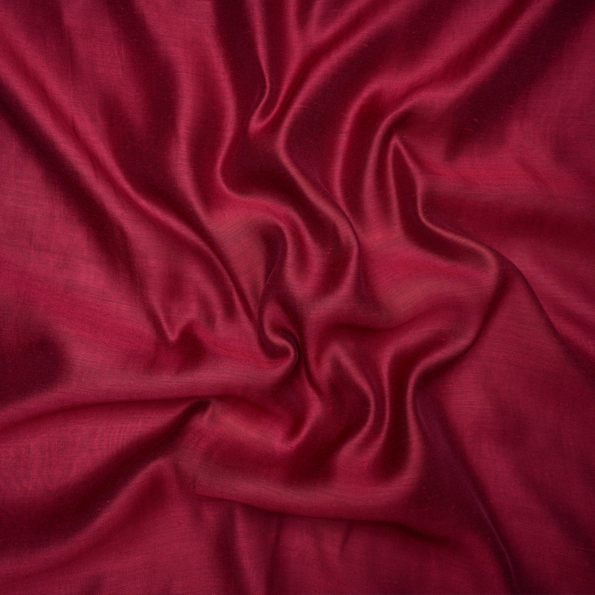 Maroon Piece Dyed Pure Muga Silk Fabric
