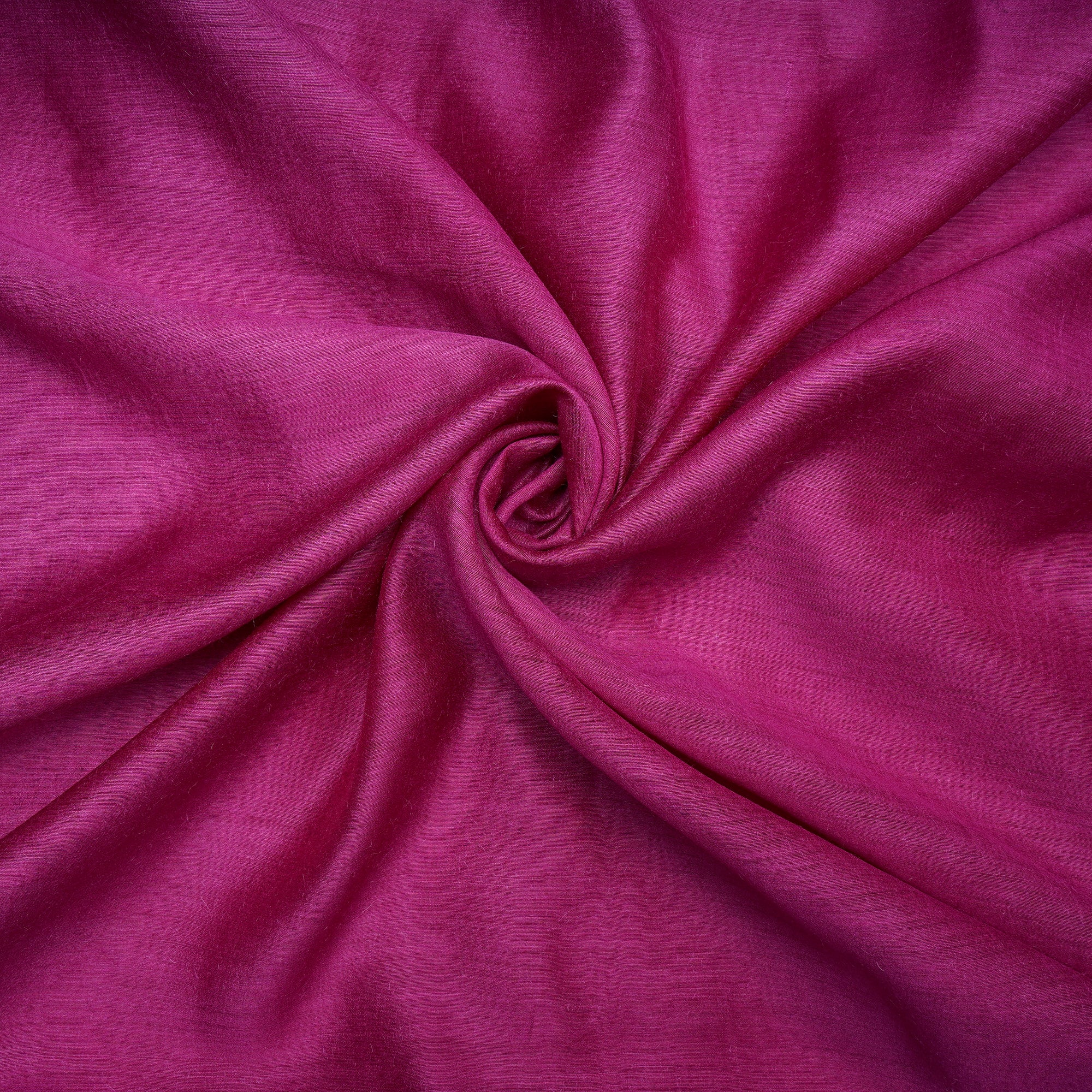 Rani Pink Piece Dyed Pure Muga Silk Fabric