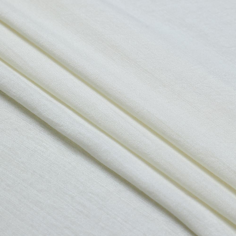 White Color Muga Silk Fabric