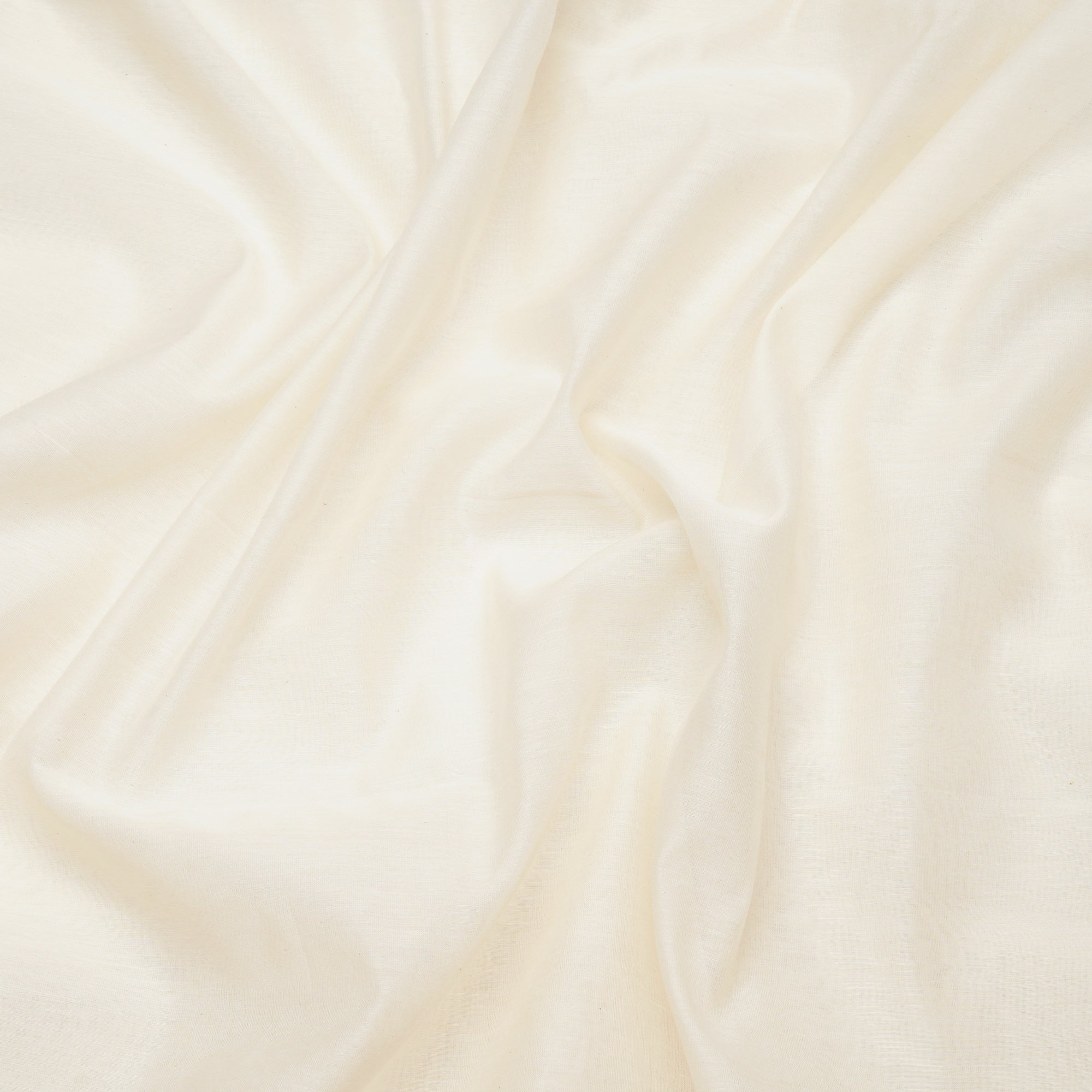 Off White Color 60 GLM Autoloom Silk Chanderi Dyeable Fabric
