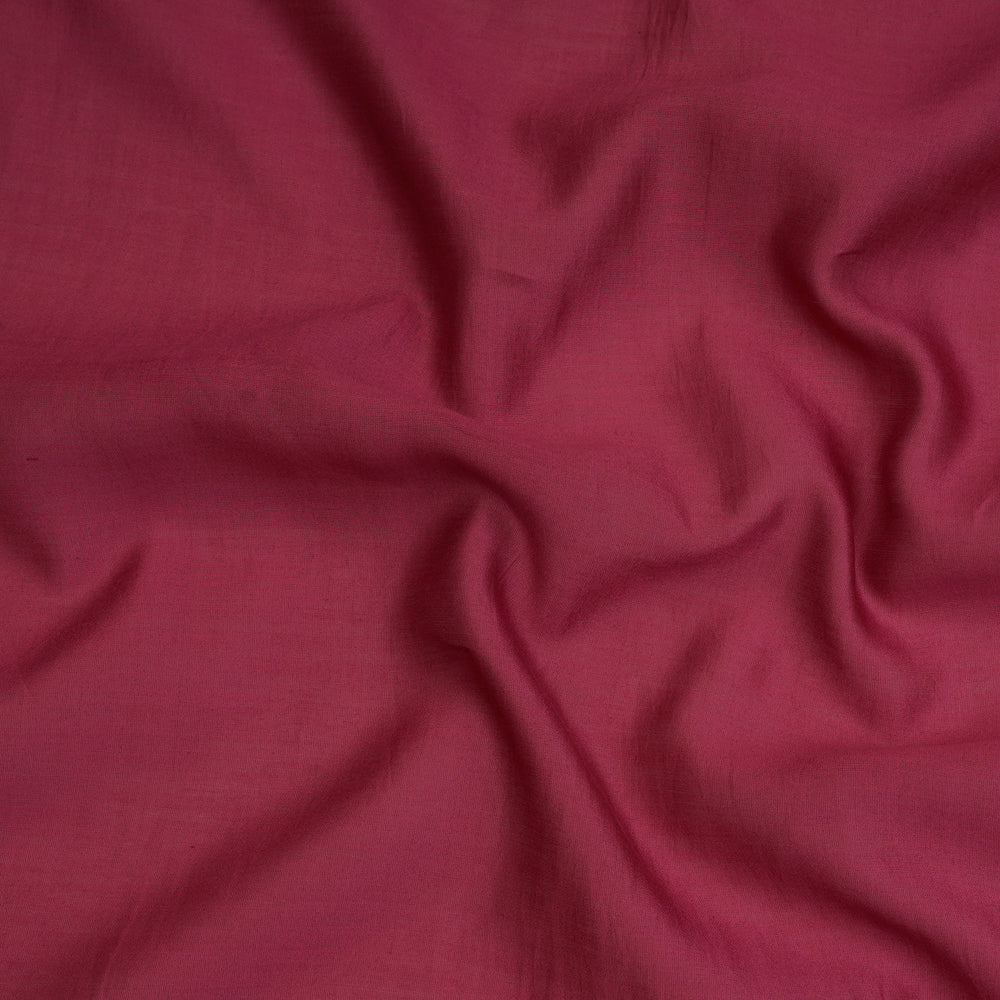 Deep Rose Color Pure Rapier Chanderi Fabric