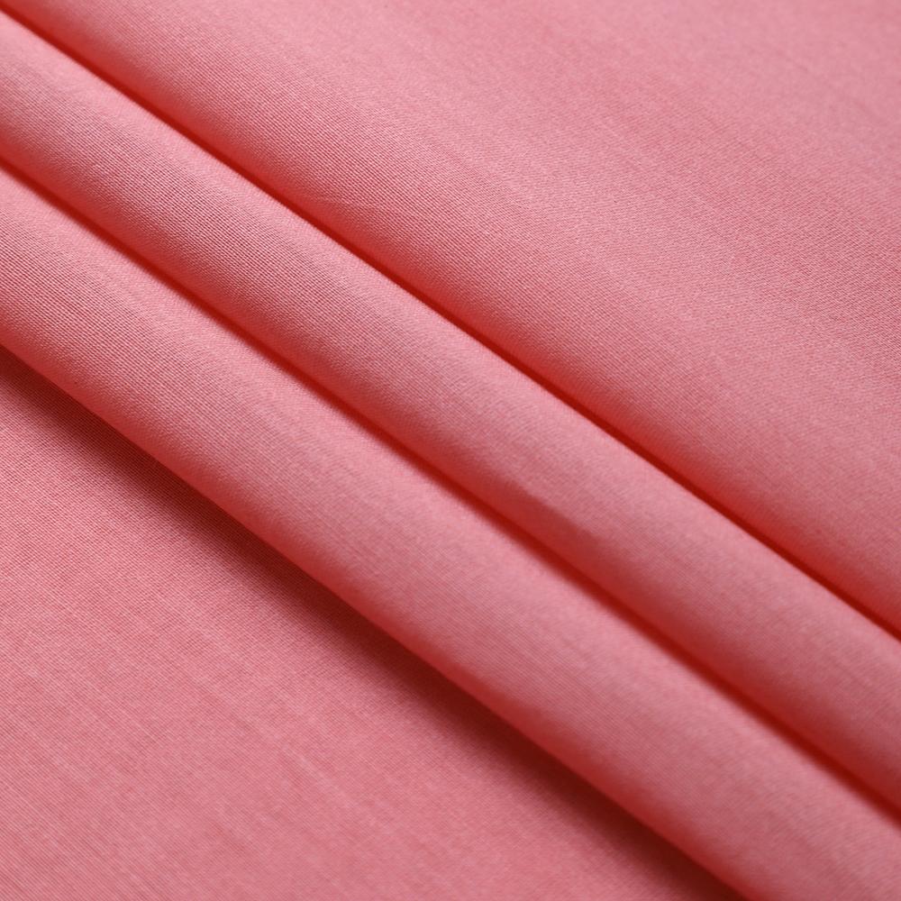 Coral Pink Color Piece Dyed Rapier Chanderi Fabric